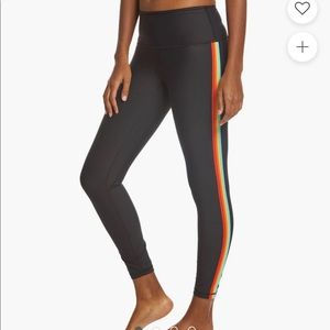 Spiritual Gangster Rainbow Stripe Leggings